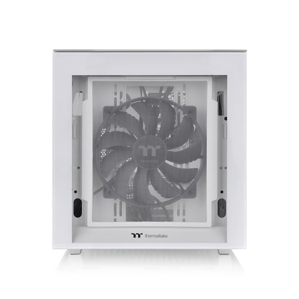 Divider 200 TG Snow, THERMALTAKE, CASE, White, mATX, 200mm+120mm Fans, AIO 280mm, air 185mm, GPU 340mm, 3x3.5", Type-C, USB