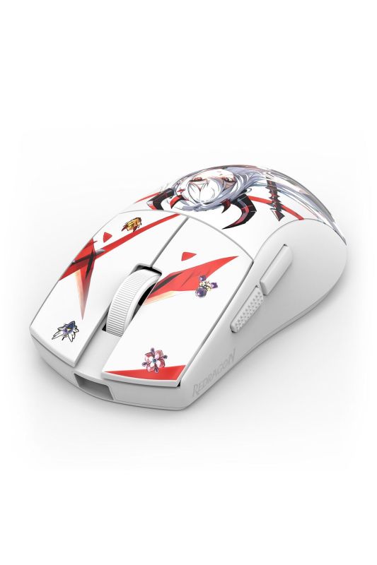 Redragon M916AK-PRO K1NG Pro Wireless Anime Eisa Gaming Mouse (White)