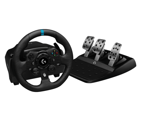 LOGITECH G923 Racing Wheel and Pedals - PC/XB - BLACK - USB