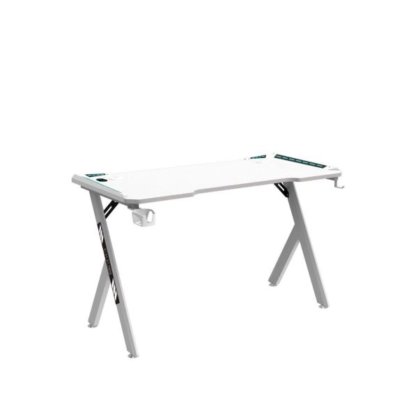 Gaming Desk White rgb