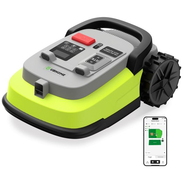 UBTech M10 PRO, WiFi, Bluetooth, Wire Free Robotic Lawn Mower, Green/Grey