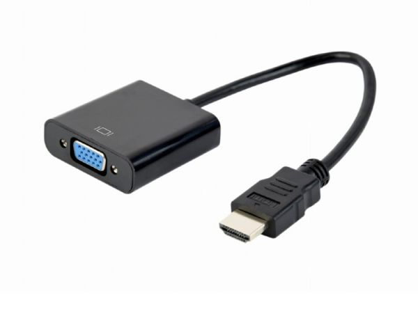 Adapter: Gembird A-HDMI-VGA-04 HDMI to VGA adapter 0.15m Black