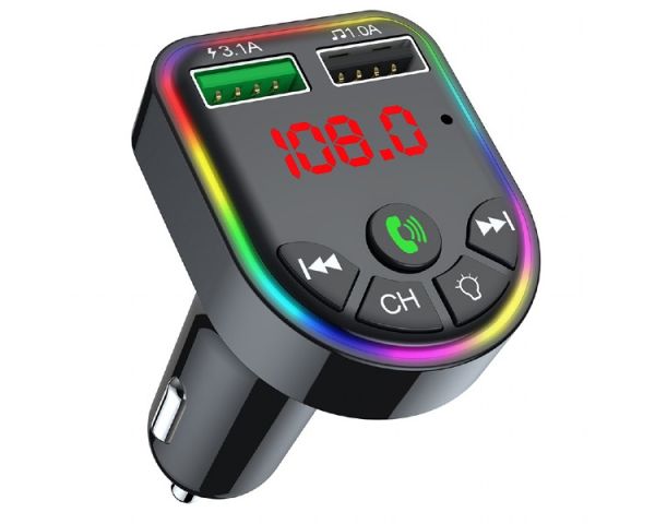 Radio modulator: Gembird BTT-05 FM-radio transmitter and USB charger Black