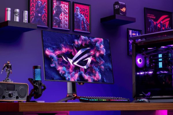 Asus Monitor 31.5" ROG Swift PG32UCDP 2xHDMI, DP, USB-C, 3xUSB, OLED, 3840x2160, 240Hz, 0.03ms, DCI-P3 99%, AdaptiveSync, HAS, HDR400