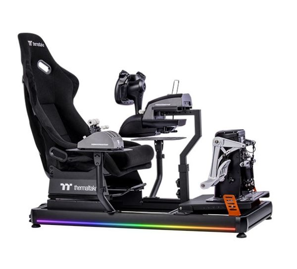 GF500 Flight Simulator Cockpit Thermaltake 600x1320x1100mm 16.8 million colors GSC-F50-CPASBB-01