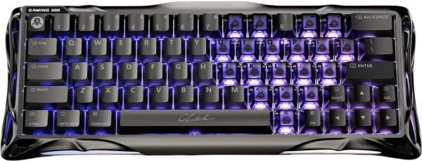 Magnetic keyboard GravaStar Mercury V60 Pro 60keys, GravaStar Blackcore, USB-A, 8k,RGB, GunMetal