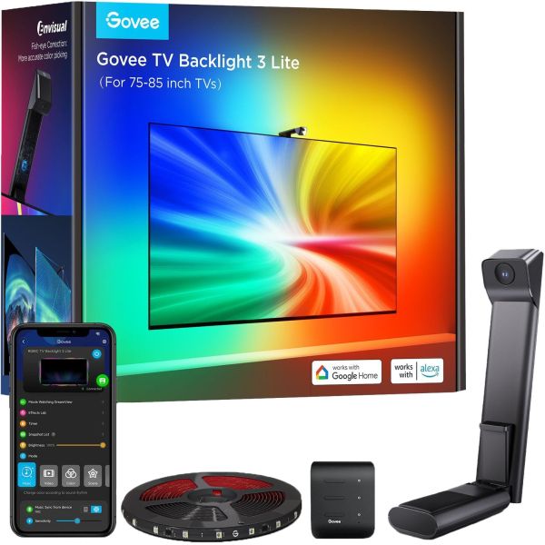 Govee TV Backlight 3 Lite (75~85 inch) Support Matter from 2024 Q2
Fish eye correction