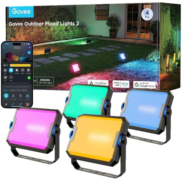 Govee Outdoor FLood Lights - 4PACK