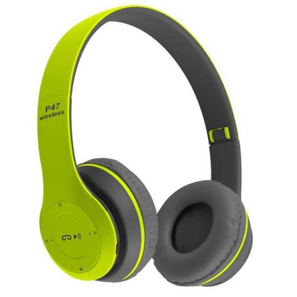 P47 Wireless Bluetooth Headphones Green