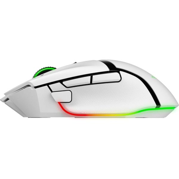 Razer Mouse Basilisk V3 Pro 35K, RGB, USB-A/WL/BT, white