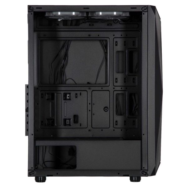 2E GAMING PC case Aruba G3313B, without PSU, 1xUSB3.0, 2xUSB2.0, 5x120mm ARGB, VGA 300mm, LCS ready, HUB, TG Side Panel, ATX, black