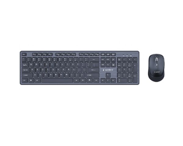 Keyboard-mouse: Gembird KBS-WCH-04 Wireless desktop set US layout Black