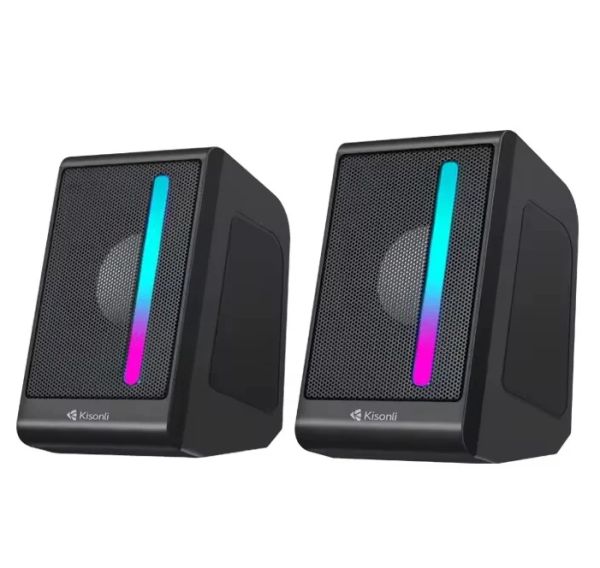 Kisonli X16 Mini USB 2.0 Portable Speaker with RGB Light