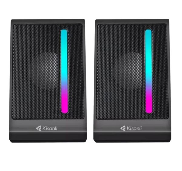 Kisonli X16 Mini USB 2.0 Portable Speaker with RGB Light