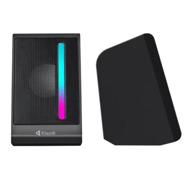 Kisonli X16 Mini USB 2.0 Portable Speaker with RGB Light
