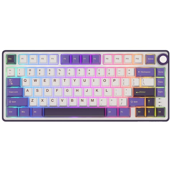 Royal Kludge RK R75 RGB Mechanical Keyboard, Brown switch, Hot Swappable, Hot Swappable, Type-C wired, Blackberry