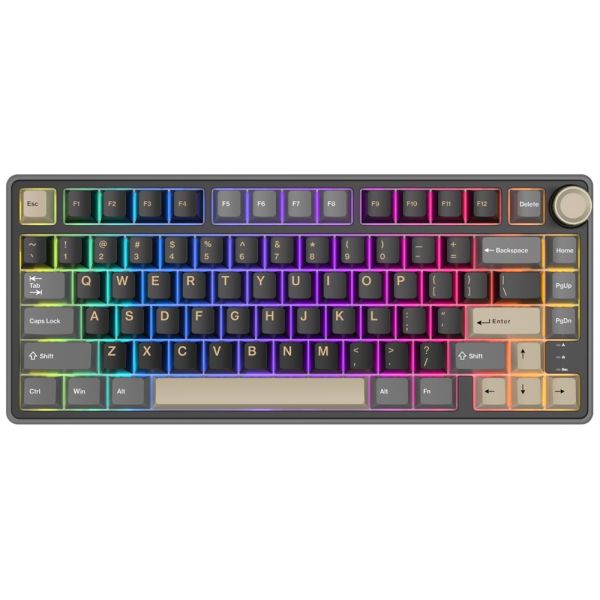 Royal Kludge RK R75 RGB Mechanical Keyboard, Brown switch, Hot Swappable, Type-C wired, Phantom