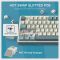 Royal Kludge RK S98 RGB Mechanical Keyboard, Brown switch, Smart Display, Hot Swappable, Type-C wired, Bluetooth 5.0, 2.4GHz, Light Cloud