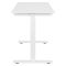 2E Computer Desk CE120W, height 72-120cm, manual mechanism, tabletop 120?60cm (white), metal base (white)