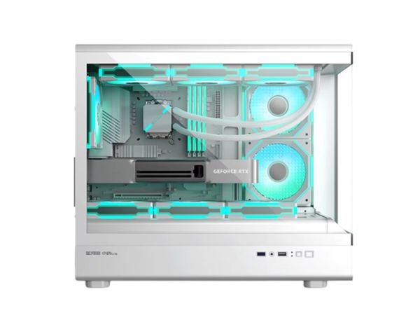 Case: Golden Field Lantau Lite 360 6x120mm ARGB Fans Mid Tower White