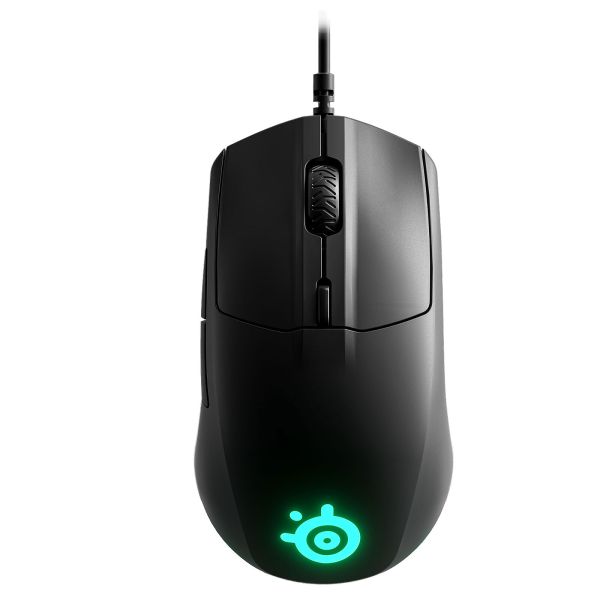 SteelSeries Mouse Rival 3, RGB, USB-A, black