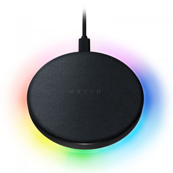 Razer Chroma Charging Pad 10W Fast WL Charger RGB Black RC21-01600100-R371
