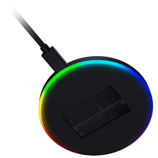 Razer Chroma Charging Pad 10W Fast WL Charger RGB Black RC21-01600100-R371