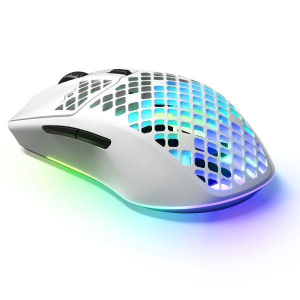 SteelSeries Mouse Aerox 3, RGB, USB-A/WL/BT, Snow