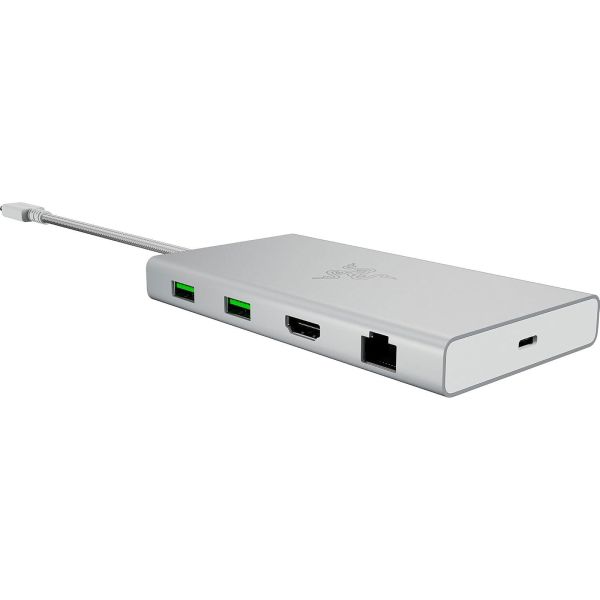 Razer Docking Station USB-C Dock, 11 Port, 7.1, mercury Edition