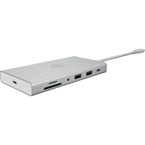 Razer Docking Station USB-C Dock, 11 Port, 7.1, mercury Edition