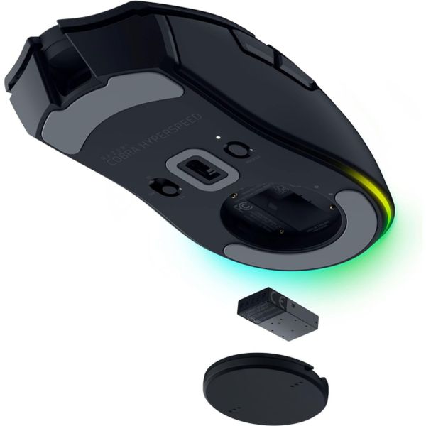Razer Mouse Cobra HyperSpeed, RGB, USB-A/WL/BT, black