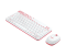 MK240, LOGITECH, Keyboard, Nano Wireless Combo, WHITE/VIVID RED.