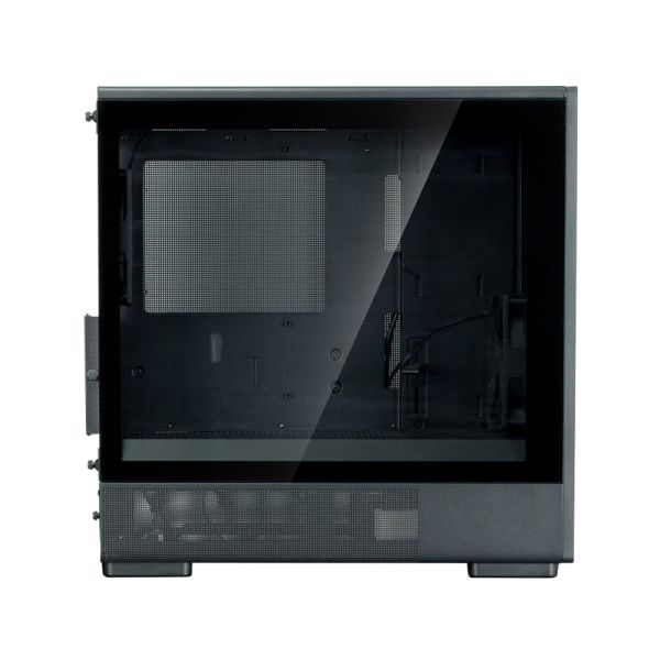 Zalman PC case P10 Namu without PSU, 1xUSB3.0, 1xUSBType-C, 2x120mm, 1x120mm ARGB, VGA 340мм, LCS ready, TG Side Panel, mATX, black