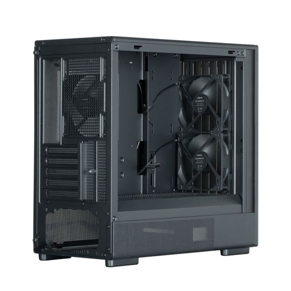 Zalman PC case P10 Namu without PSU, 1xUSB3.0, 1xUSBType-C, 2x120mm, 1x120mm ARGB, VGA 340мм, LCS ready, TG Side Panel, mATX, black