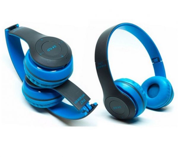 P47 Wireless Bluetooth Headphones Blu