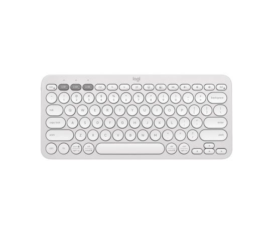 LOGITECH Pebble Keys 2 K380s - TONAL WHITE - US INT'L - BT - INTNL-973 - UNIVERSAL