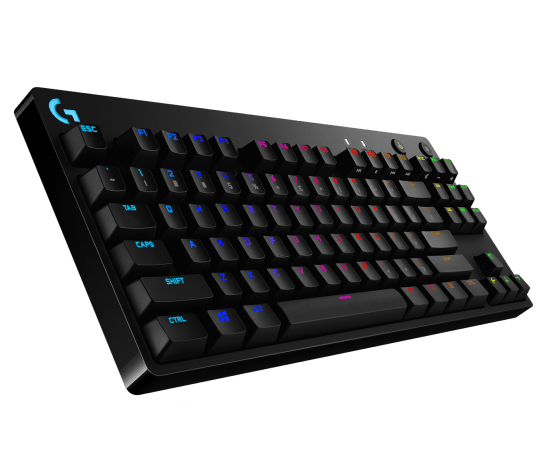 LOGITECH G PRO TKL Corded Mechanical Gaming Keyboard - BLACK - US INT'L - USB - CLICKY