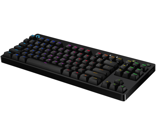 LOGITECH G PRO TKL Corded Mechanical Gaming Keyboard - BLACK - US INT'L - USB - CLICKY