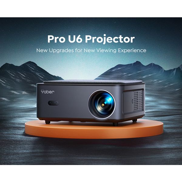 Yaber U6 Pro (AOSP) Home Cinema Projector, FHD 1920x1080, 800Lm, Black