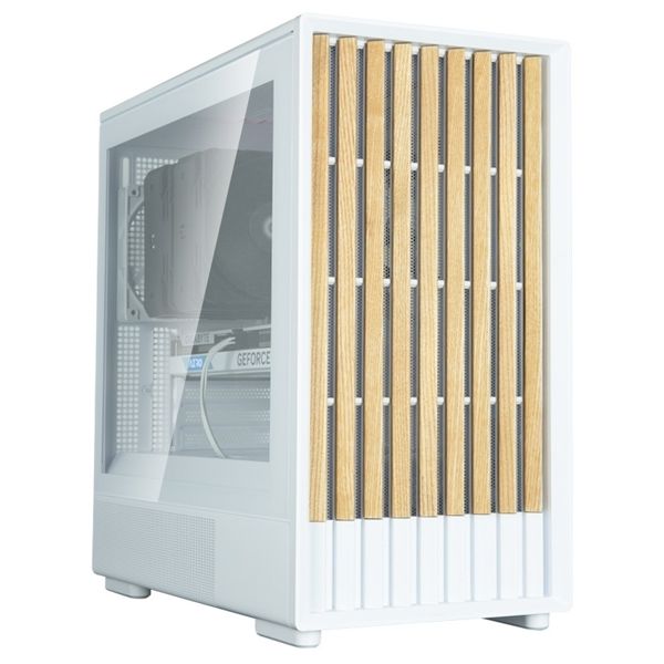 Zalman PC case P10 Namu without PSU, 1xUSB3.0, 1xUSBType-C, 2x120mm, 1x120mm ARGB, VGA 340мм, LCS ready, TG Side Panel, mATX, white