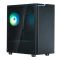 Zalman PC case T4 Plus without PSU, 2xUSB3.0, 1xUSB2.0, 1x120mm ARGB, VGA 320mm, TG Side Panel, mATX, black