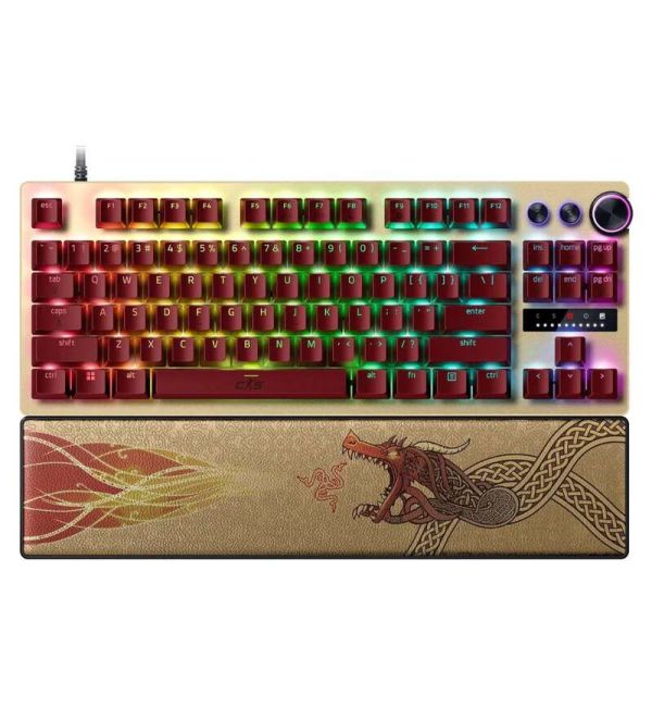 Razer Keyboard Huntsman V3 Pro TKL, 84key Analog Optical Switches, USB-A, EN, RGB, Counter-Strike 2 Ed.
