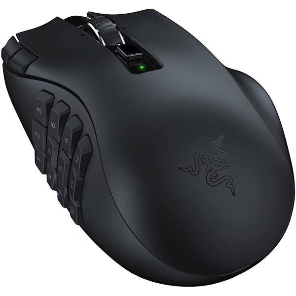 Razer Mouse Naga V2 HyperSpeed, WL/BT, black