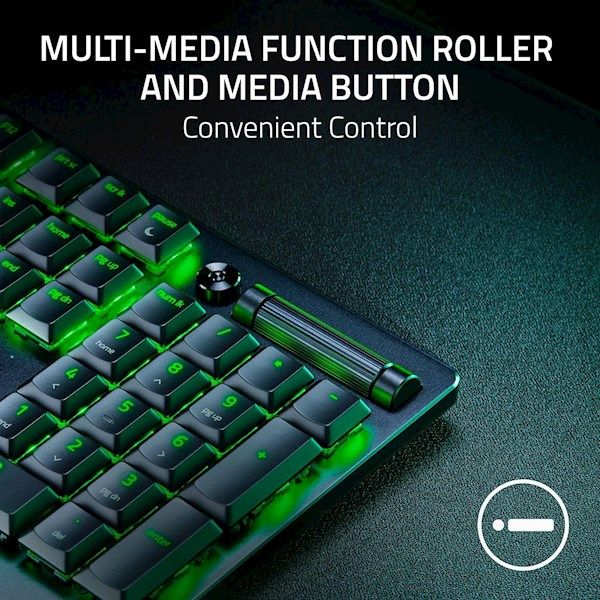 RZ03-04500100-R3M1, Razer Keyboard DeathStalker V2 RGB 104key Red Switch USB EN, black