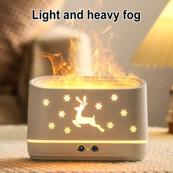 Flame Air Humidifier 300ml Christmas Deer