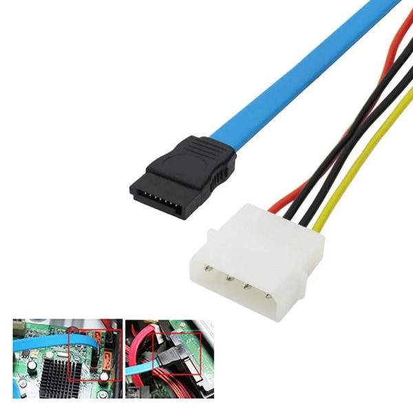 SAS Serial SCSI SFF 8482 To SATA Cable Hard Disk Drive Adapter Cord 20cm