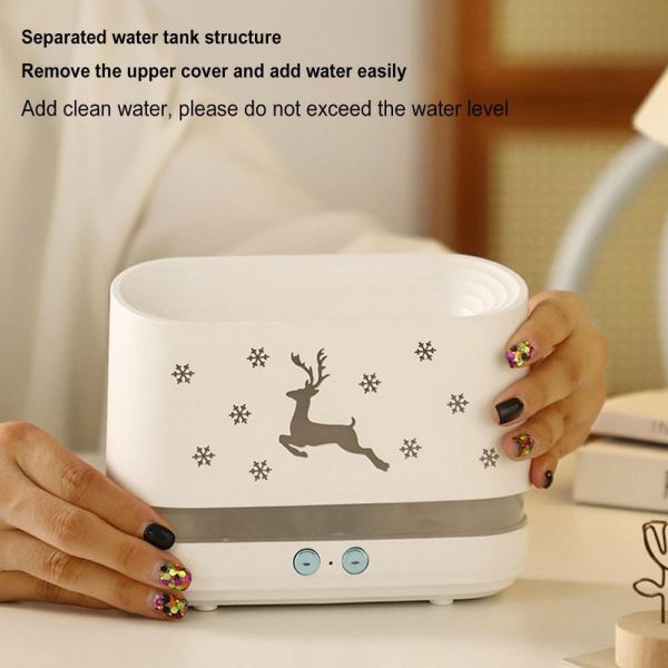 Flame Air Humidifier 300ml Christmas Deer