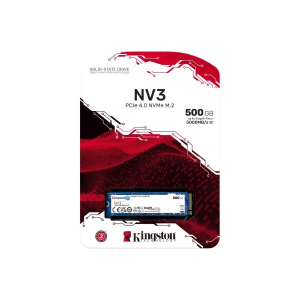 SSD Kingston M.2  500GB PCIe 4.0 NV3