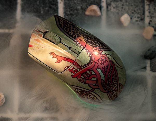 SteelSeries Mouse Dragon Lore, RGB, WL/BT, CS2 Edition