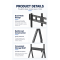 TV Mount AllScreen TR43, 55"-120", TV Mount With Roller, Black